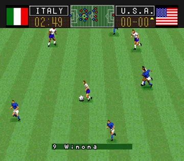 Capcom's Soccer Shootout (USA) (Beta) screen shot game playing